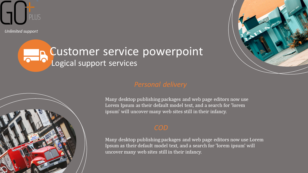 Free - A Two Node Customer Service PPT and Themes for Presentation